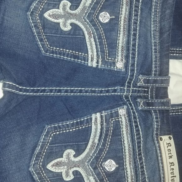 LIKE NEW ROCK REVIVAL EVELLA BOOCUT 32x33 - Picture 7 of 8